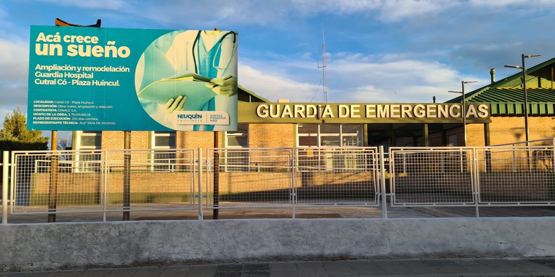 Hoy inaugurarán la nueva guardia del hospital de Cutral Co y Plaza Huincul