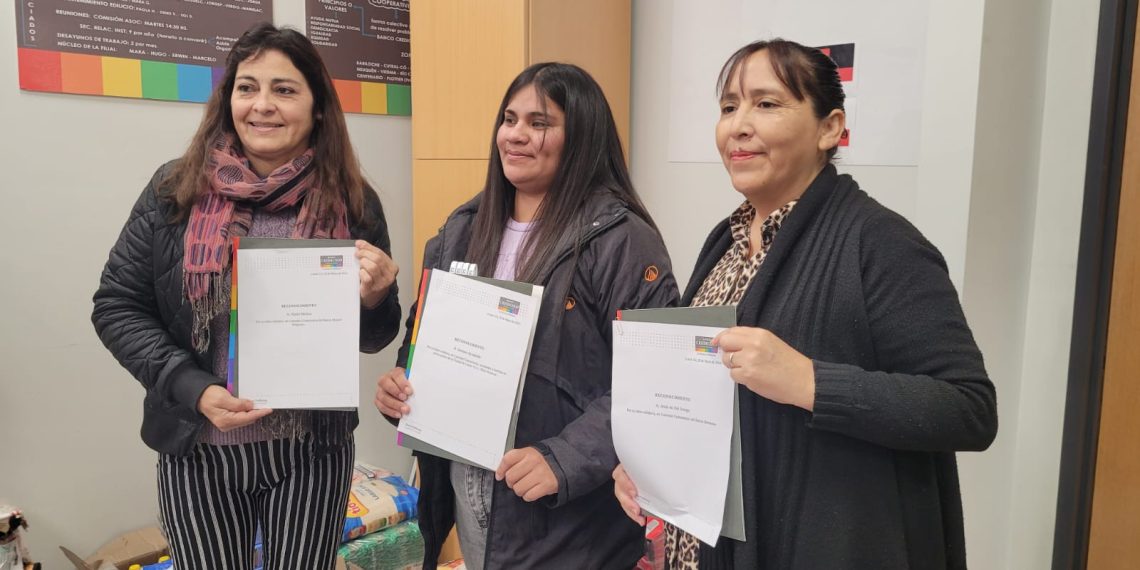 Merenderos de Cutral Co recibieron alimentos de la Fundación Credicoop