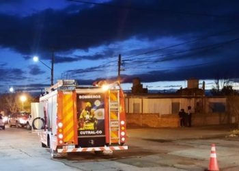 Hubo un incendio en el barrio Brentana de Cutral Co