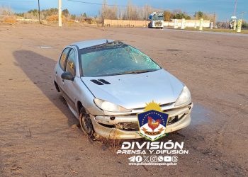 Dos mujeres fueron asistidas por un vuelco en la Ruta 22, a la altura de Challaco