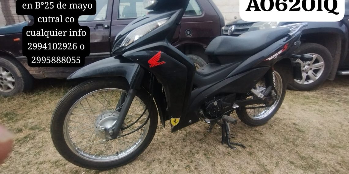 Robaron una moto de una casa en el barrio 25 de Mayo de Cutral Co