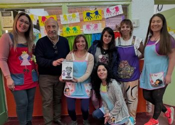 Plinio Rubilar visitó el jardín N°35 de Cutral Co