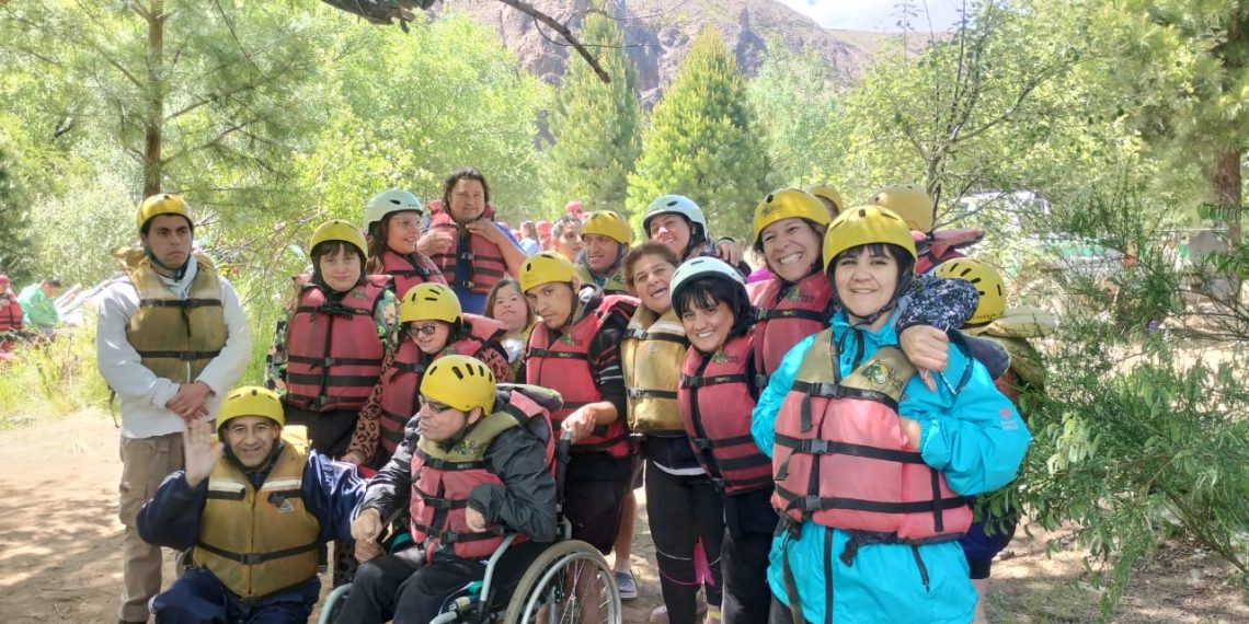 El grupo Alborada participó de encuentro nacional de Rafting Inclusivo en Aluminé